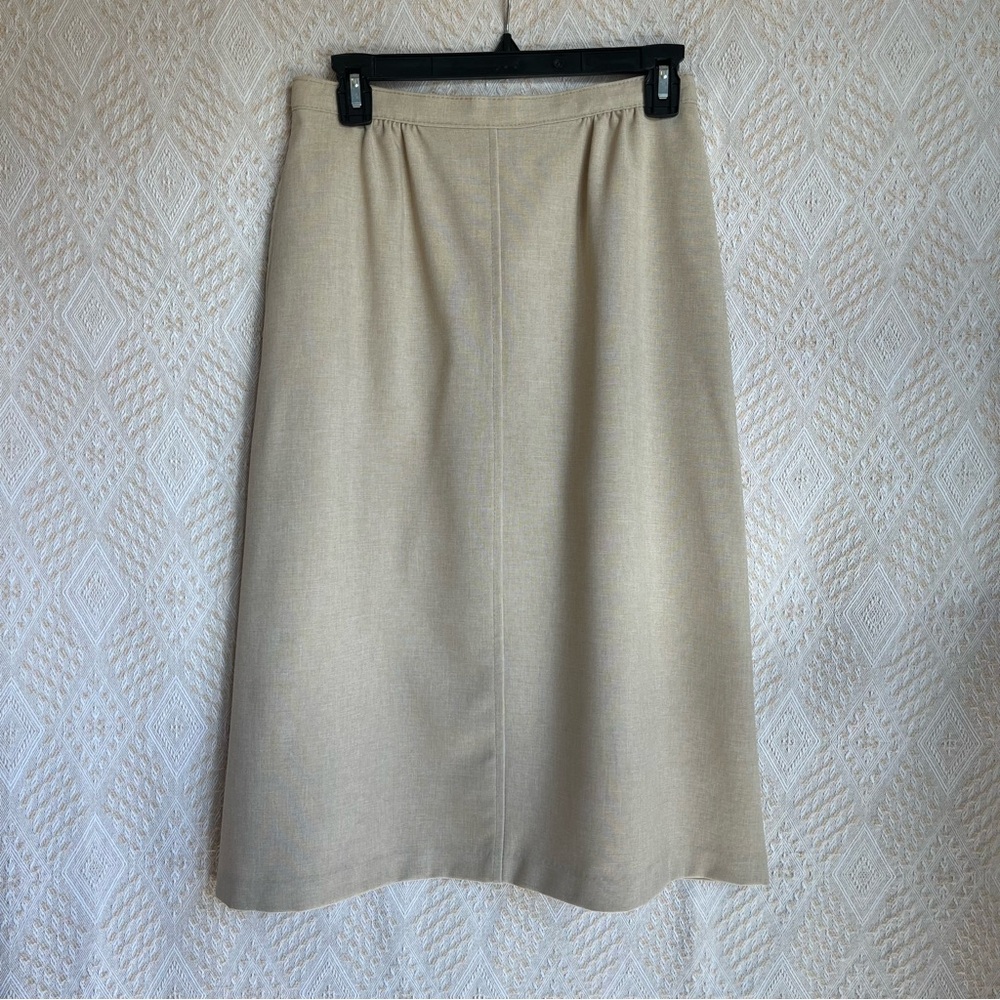 Vintage Levi Strauss & Co. Polyester A-line Skirt with Pockets 80s Teacher Wear